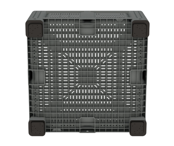 Большой контейнер 1130x1130x580 мм iBOX c перфорированными стенками и дном, на ножках