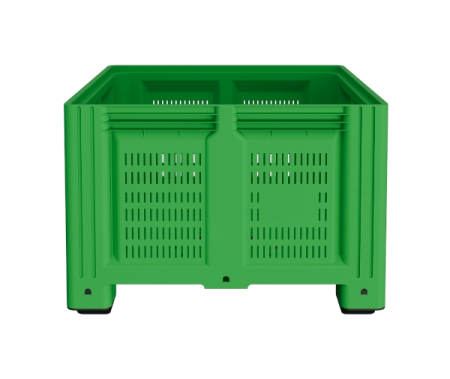 Большой контейнер 1130x1130x760 мм iBOX c перфорированными стенками и дном, на ножках
