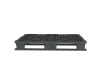 Пластиковый паллет 1200x1000x145 мм перфорированный на 3 полозьях с бортиком