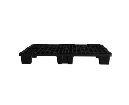 Пластиковый паллет 1200x1000x135 мм перфорированный на ножках с бортиком