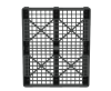 Пластиковый паллет 1200x1000x145 мм перфорированный на 3 полозьях с бортиком