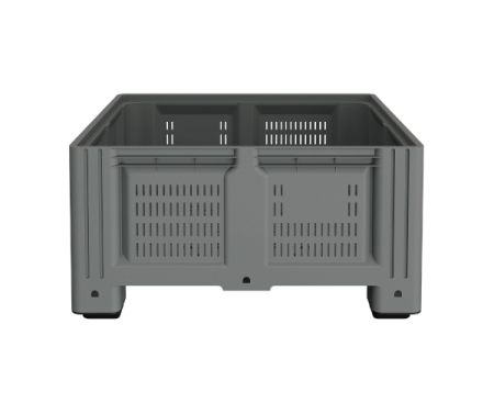 Большой контейнер 1130x1130x580 мм iBOX c перфорированными стенками и дном, на ножках