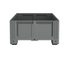 Большой контейнер 1130x1130x580 мм iBOX со сплошными стенками и дном, на ножках